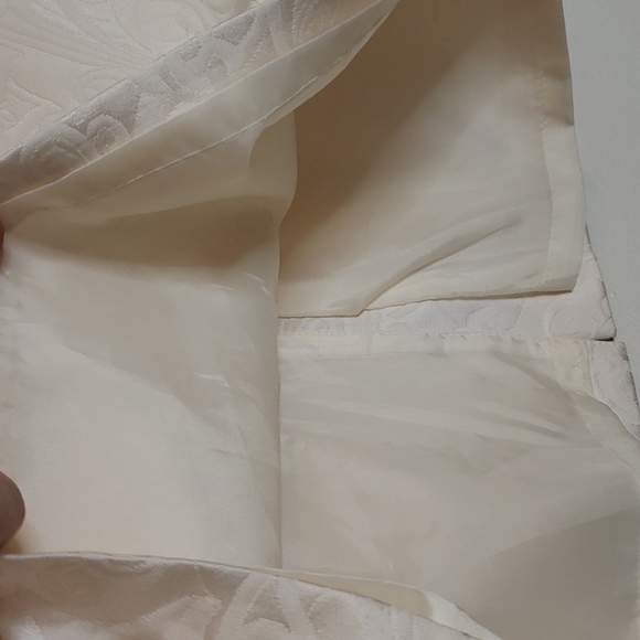 Vintage Allison Taylor Nights Cream Quilted Paisley Motif 80s A Line Full Preppy - Picture 6 of 15